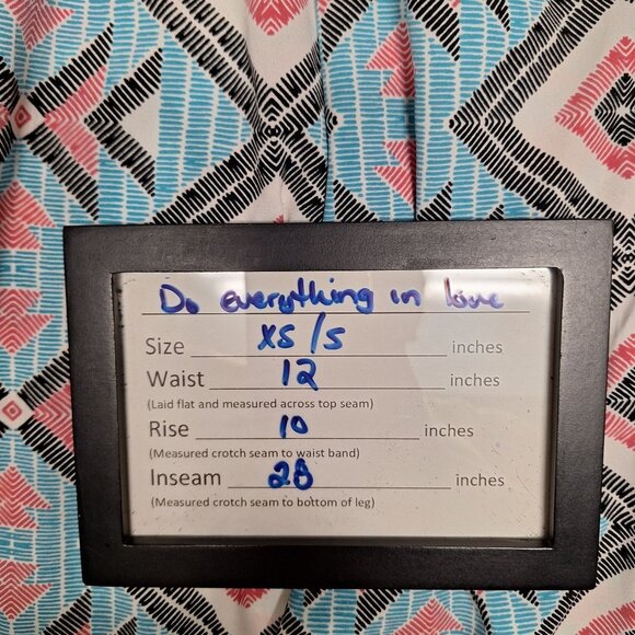 Do Everything In Love Wide Leg Pants XS Small Aztec Geometric Boho Tribal Print - Picture 6 of 7